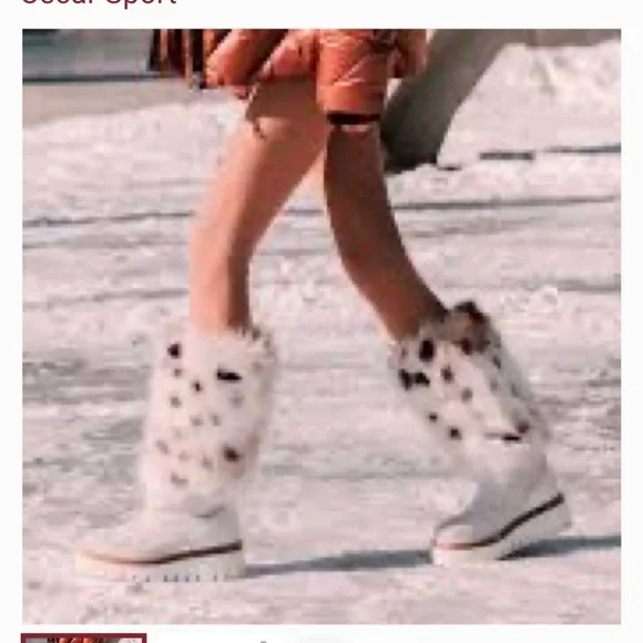 Oscar Sport ANORA-ECO Pajar Faux Fur White Suede Boot